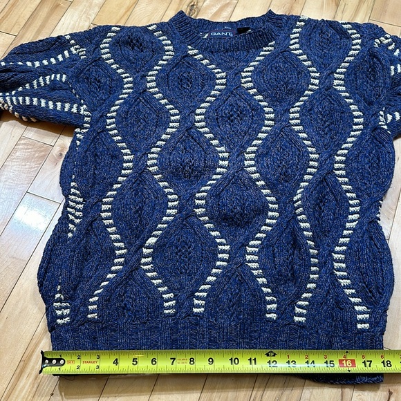 Vintage 90s Gant Cable Hand Knit Sweater - Picture 9 of 9